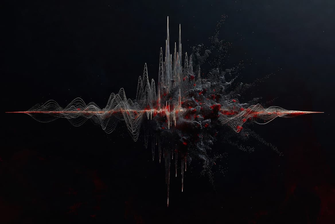 Aetherflux vocoder research visual for The Beta Signal.